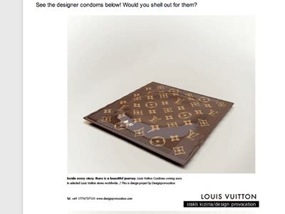 lv condom ebay|Now You Can Buy Your Very Own 'Louis Vuitton' Condoms.